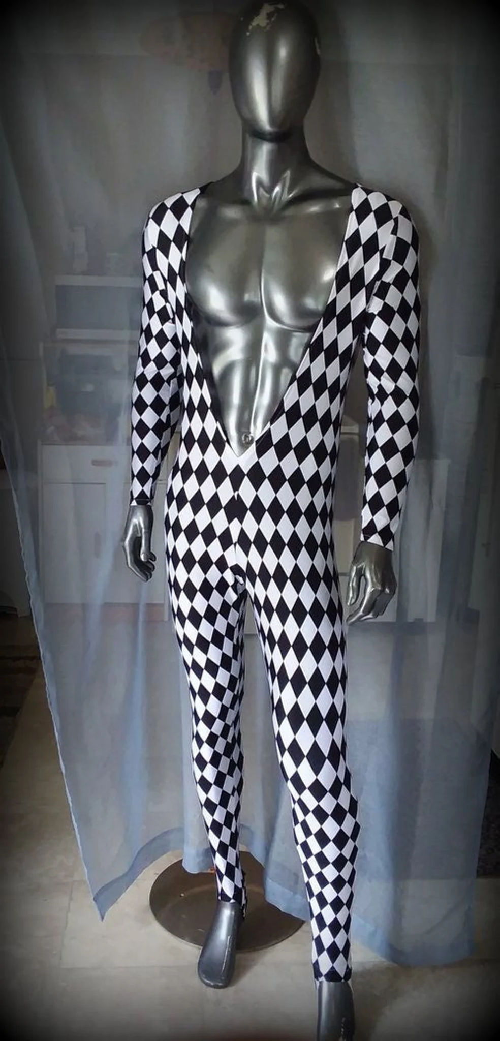 Freddie Merc. Harlequin Costume