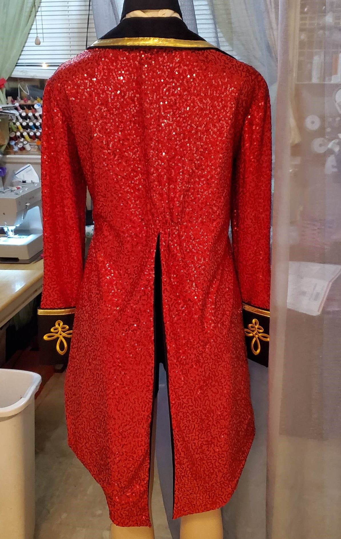 Taylor Sequins Ringmaster Tailcoat Red Tour de Force