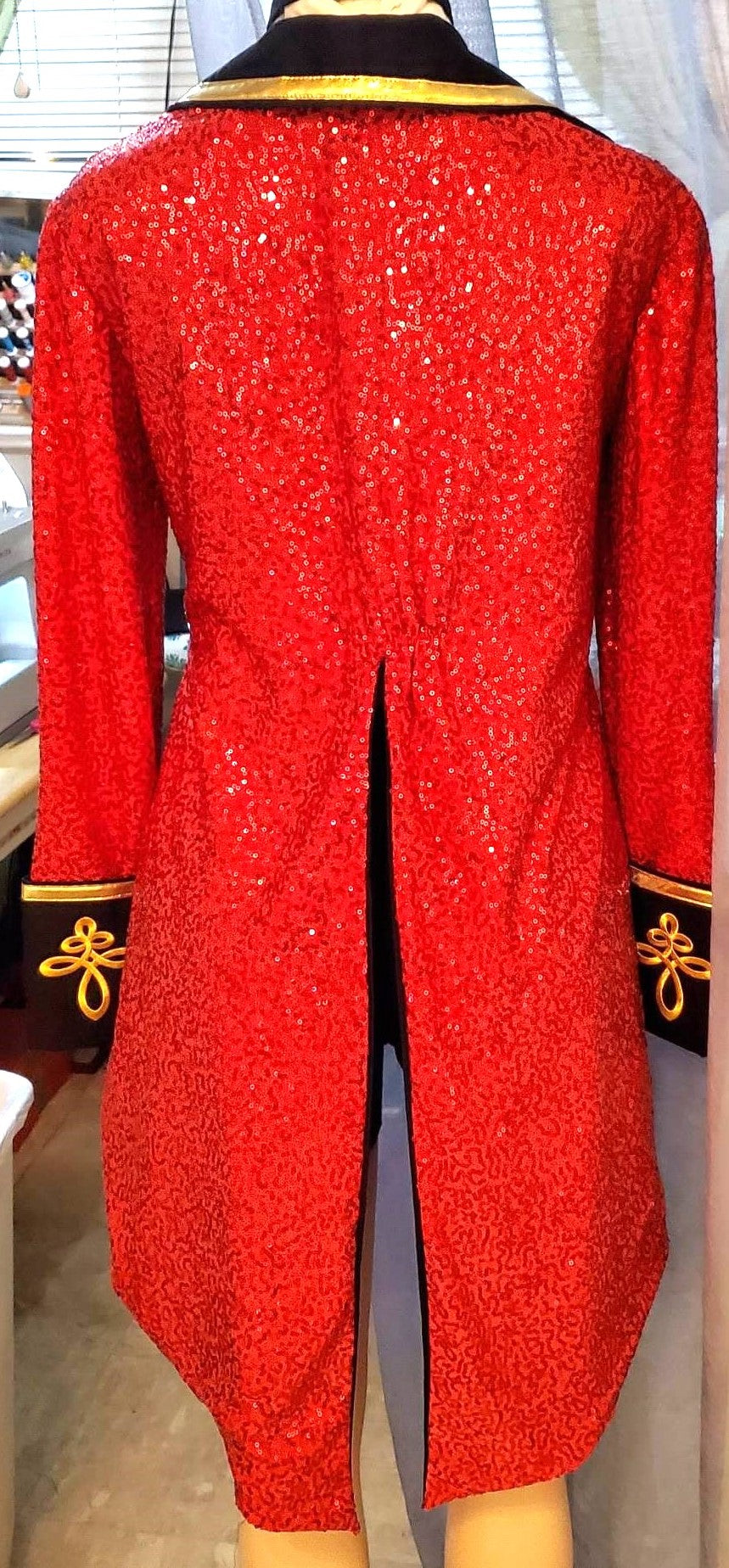 Taylor Swift Inspired Sequins Ringmaster Tailcoat Red Tour