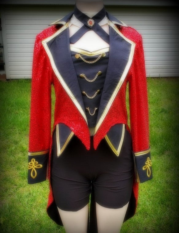 Taylor Sequins Ringmaster Tailcoat Red Tour de Force