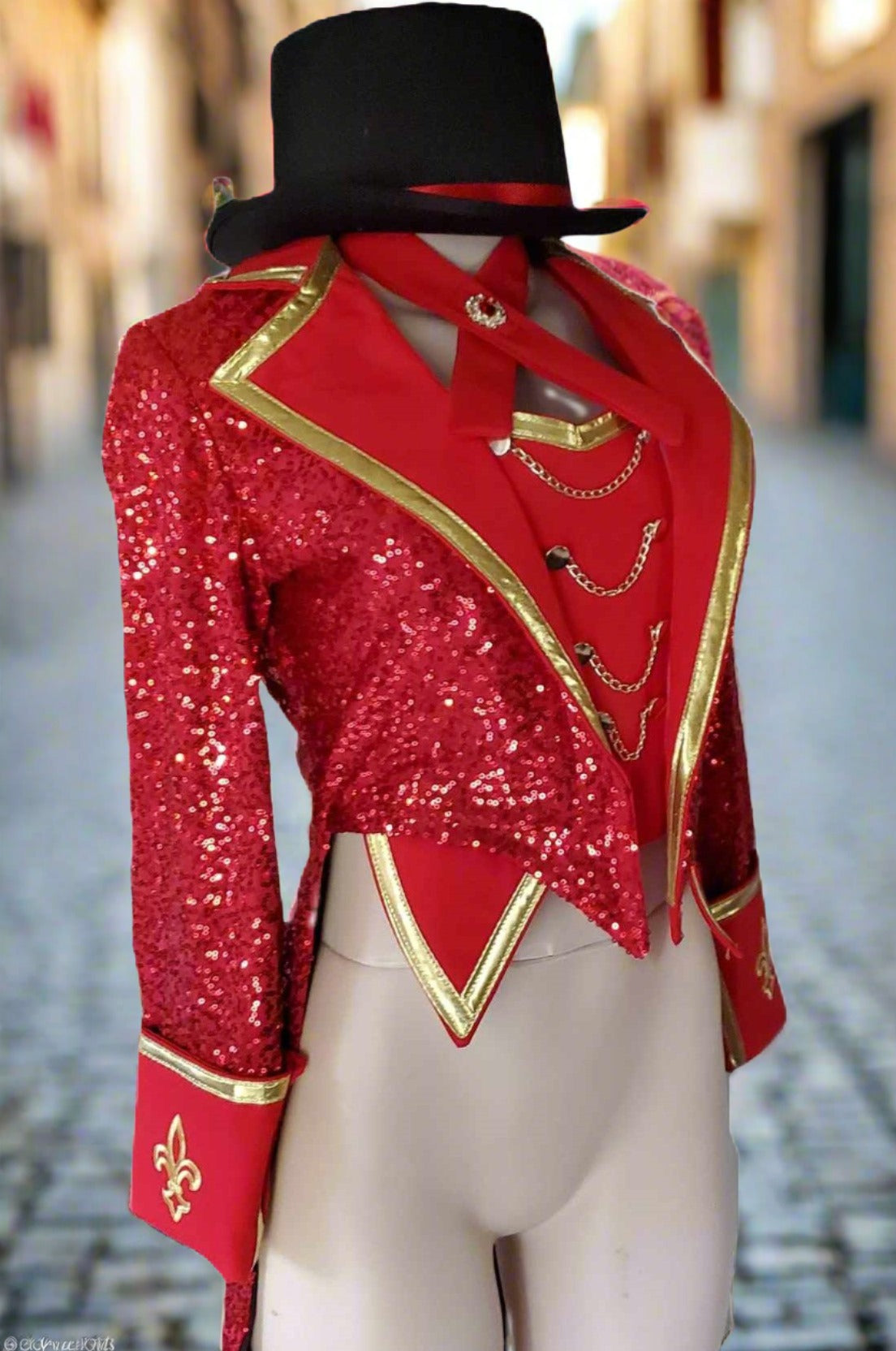 Taylor Style New Red Trimmed Ringmaster Tailcoat Tour de Force