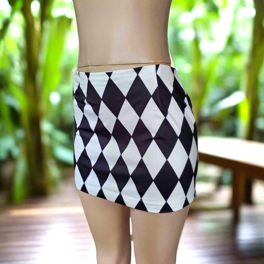 Harlequin Mini Skirt